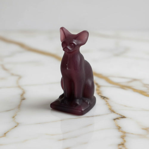 Katzenaugen Katzenskulptur - Wachsamer Beschützer