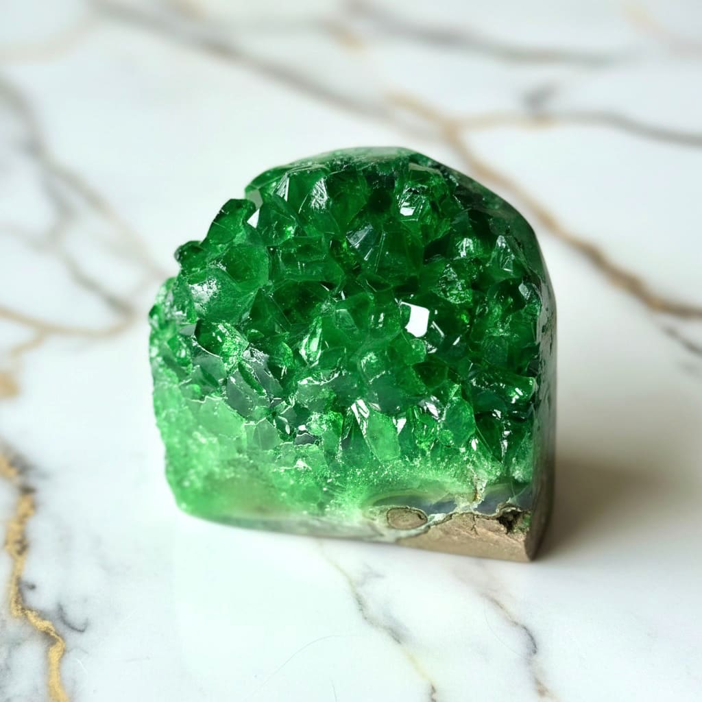 Amethystdruse – Leuchtend grünes Highlight voller Farbe CrystalScents