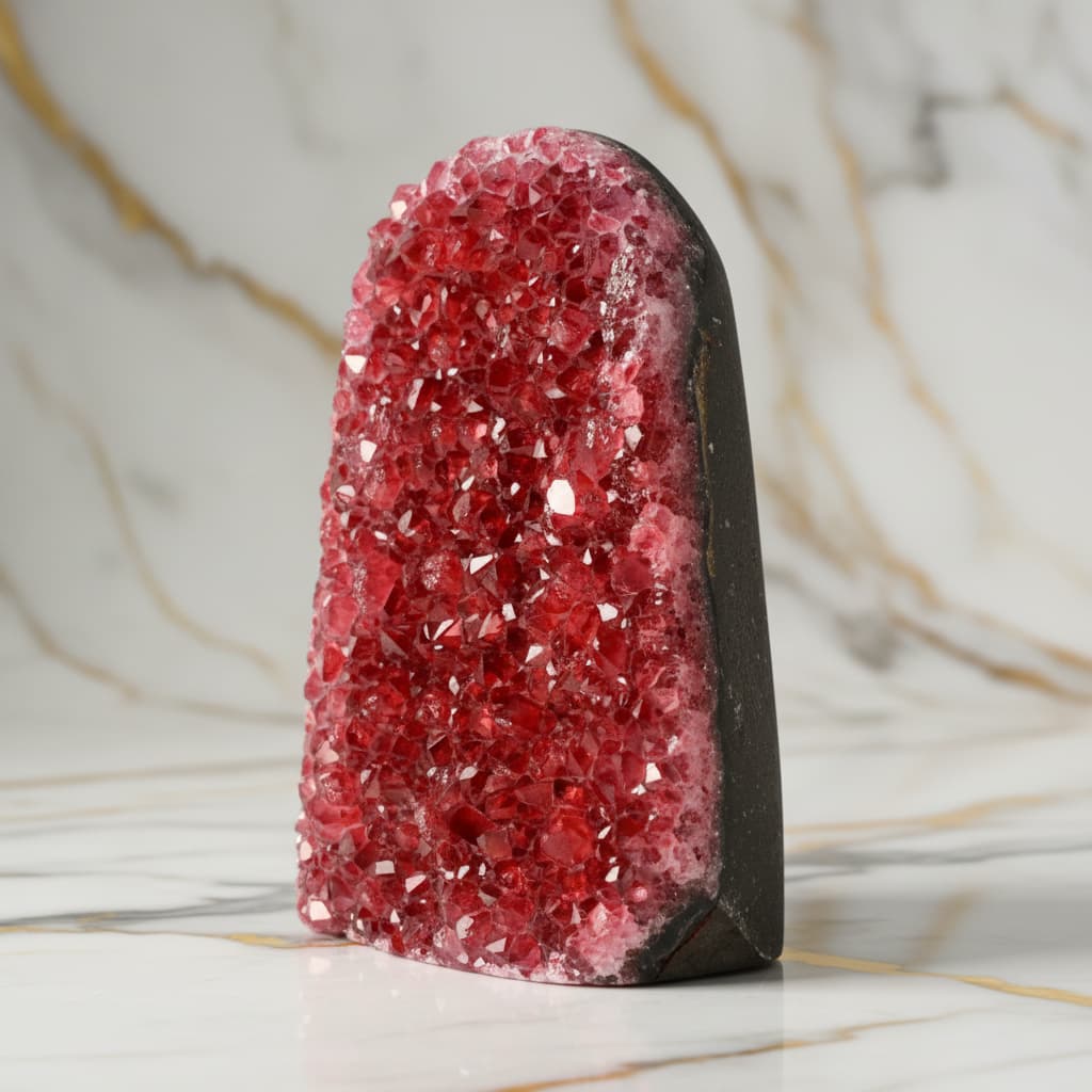 Amethystdruse Rot – Elegantes Kristallhighlight für dein Zuhause CrystalScents