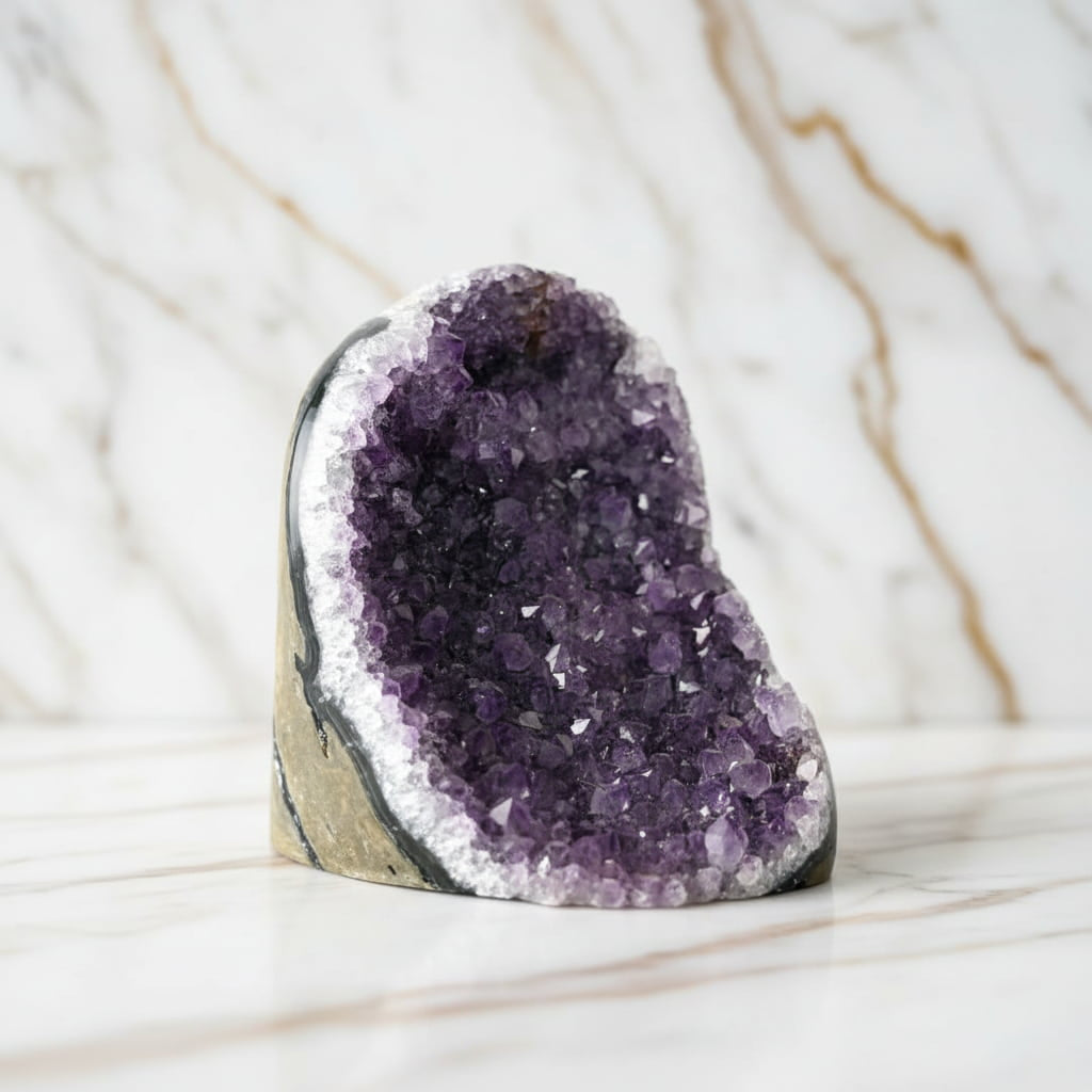 Amethystdruse – Funkelnde Spitzen für Lebendige Energie CrystalScents