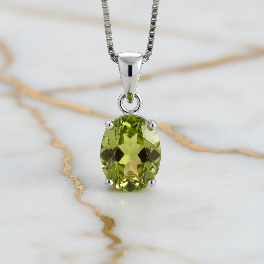 Peridot Halskette - Energie & Lebendigkeit CrystalScents