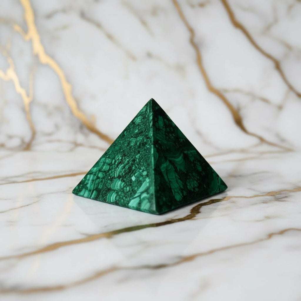 Malachit Pyramide – Schutz & Energie JETZT sichern CrystalScents