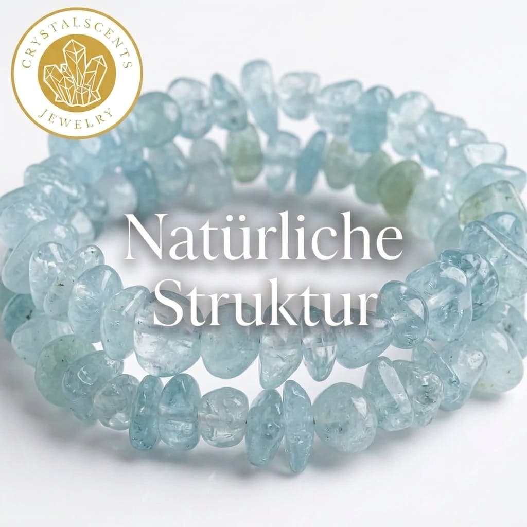 Aquamarin Splitterarmband – Klarheit & Stärke