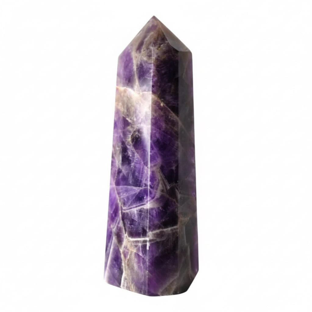 Amethyst Obelisk 17,5 cm – Kristall Obelisk Dekoration CrystalScents