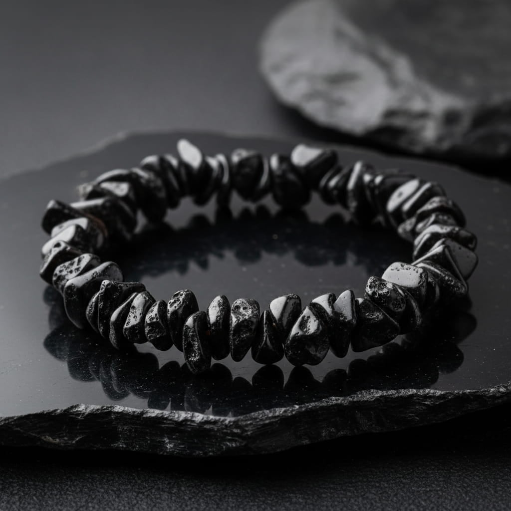Obsidian Splitterarmband – Schutz & Balance CrystalScents