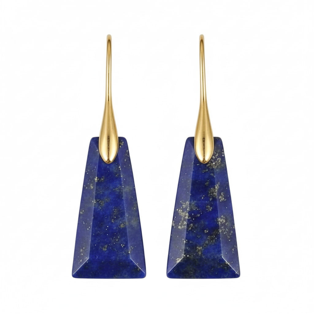 Lapislazuli Ohrringe - Eleganz & Ausstrahlung CrystalScents