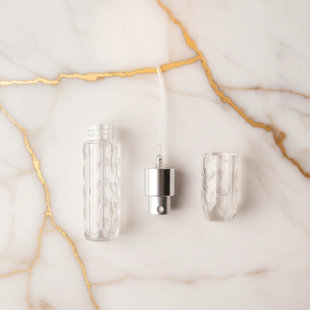 Parfüm Abfüller – Silberner Zerstäuber CrystalScents