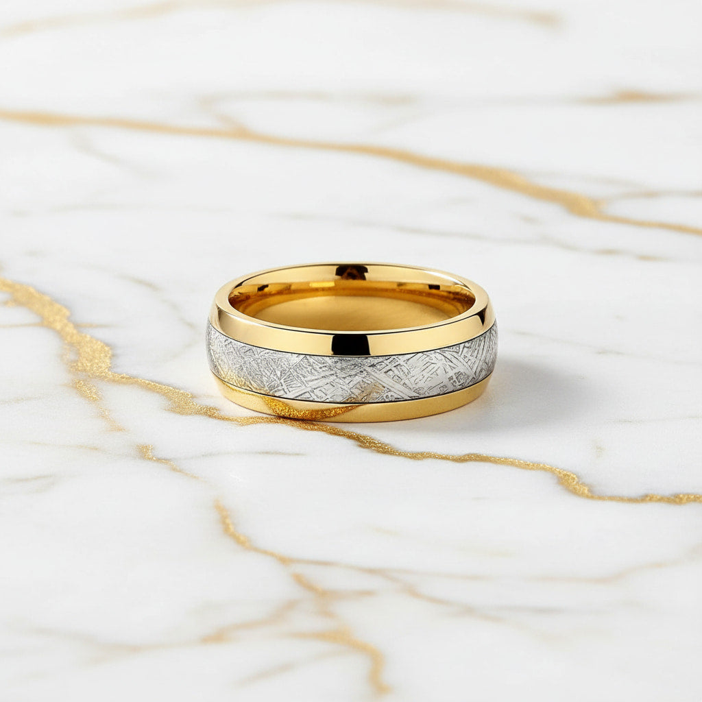 Ring mit harmonischem Silber-Gold-Mix – für elegante Akzente CrystalScents