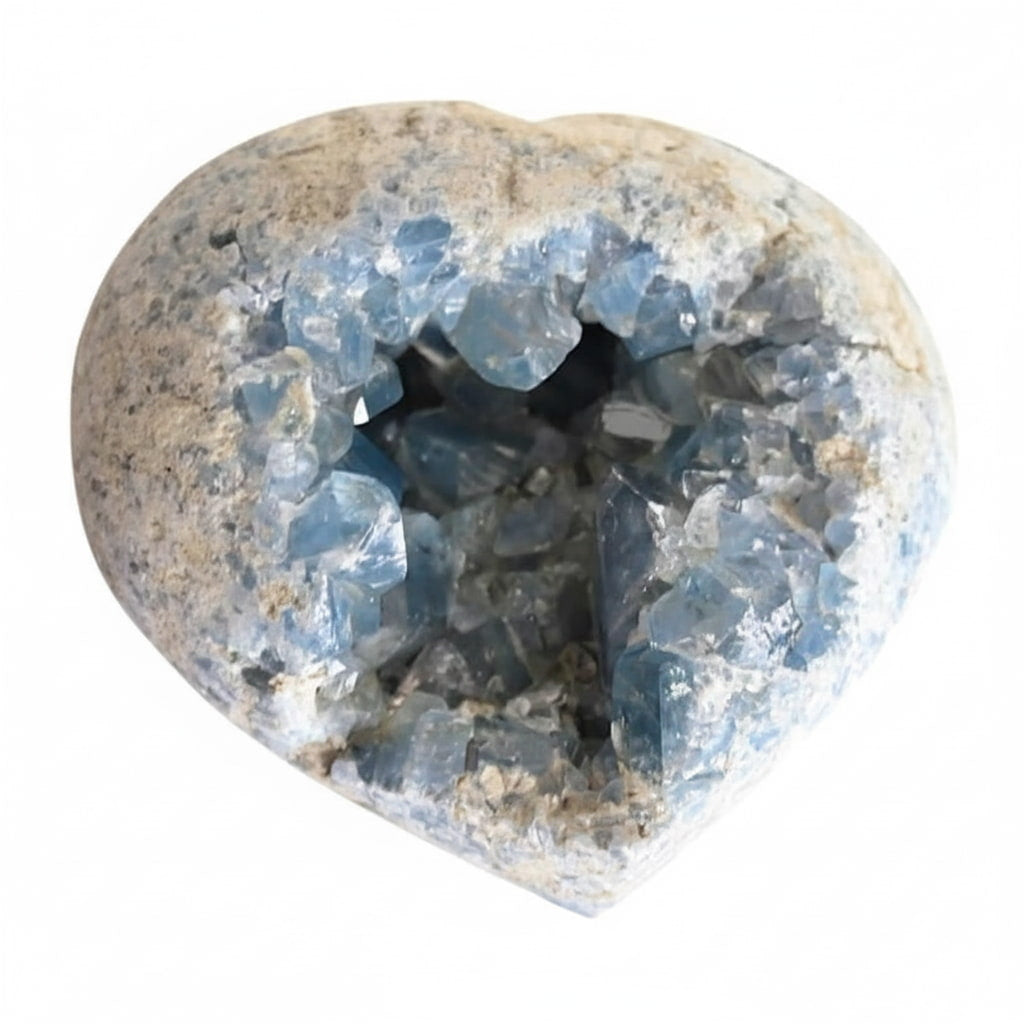 Großes Celestit Herz – Zartes Himmelblau für innere Ruhe CrystalScents