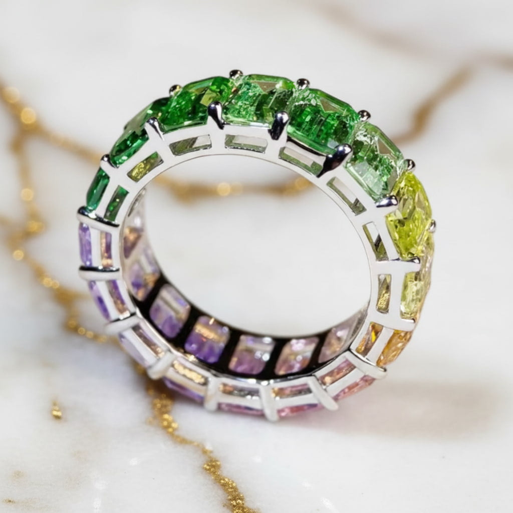 Saphir Ring – Funkelnder Regenbogen CrystalScents