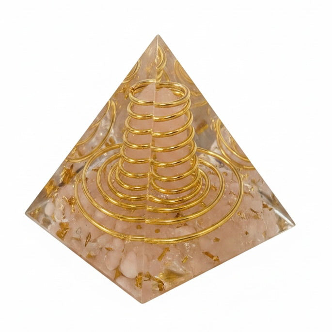 Rosenquarz Orgonit Pyramide - Harmonische Energie
