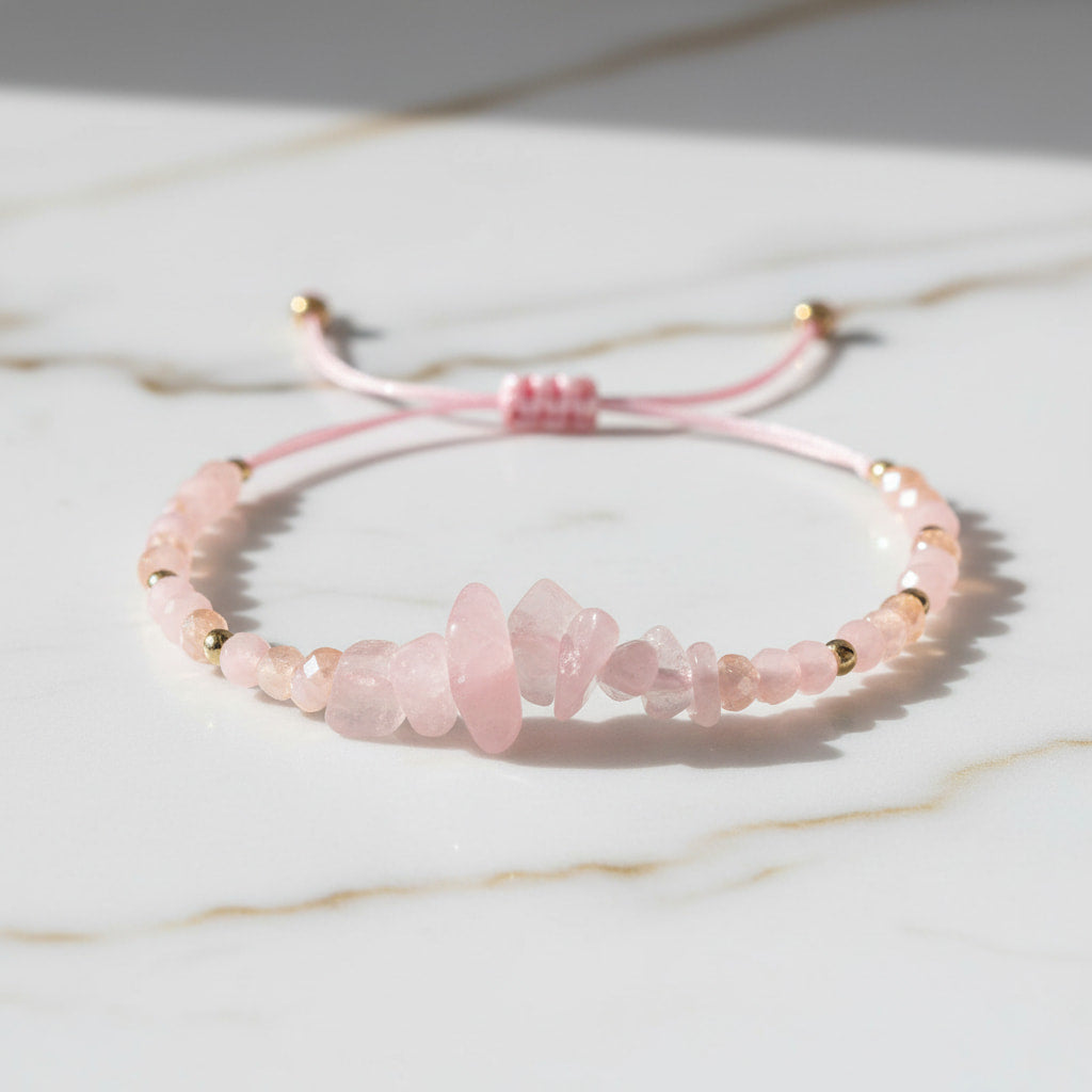 Rosenquarz Schutzarmband – Kraftquelle JETZT entdecken CrystalScents