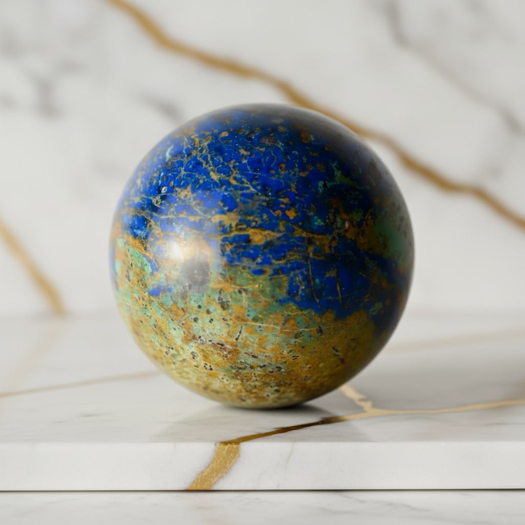 Phönix Lapislazuli Kugel - Kraft & Wunder CrystalScents