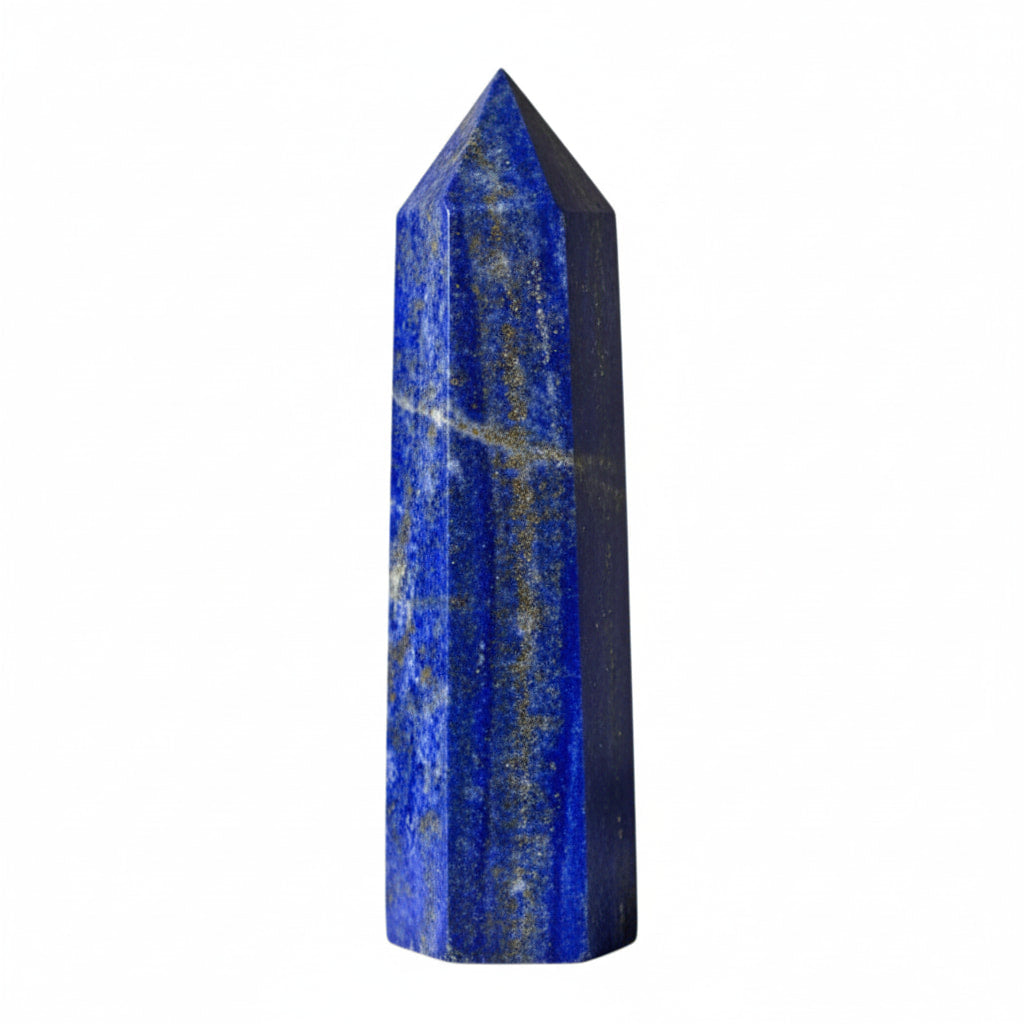 Lapislazuli Obelisk – Schimmernde Goldadern JETZT sichern CrystalScents