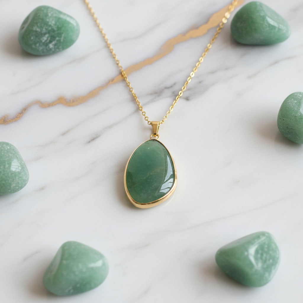 Aventurin Halskette - Balance & Wohlbefinden CrystalScents