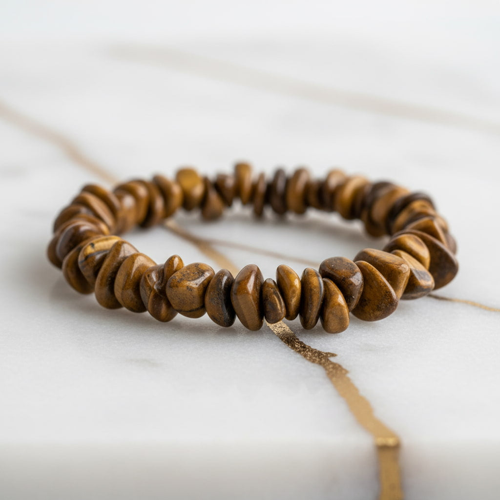 Tigerauge Splitter Armband - Erdung JETZT sichern CrystalScents