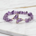 Amethyst Splitterarmband Schmetterling – Leichtigkeit & Harmonie CrystalScents