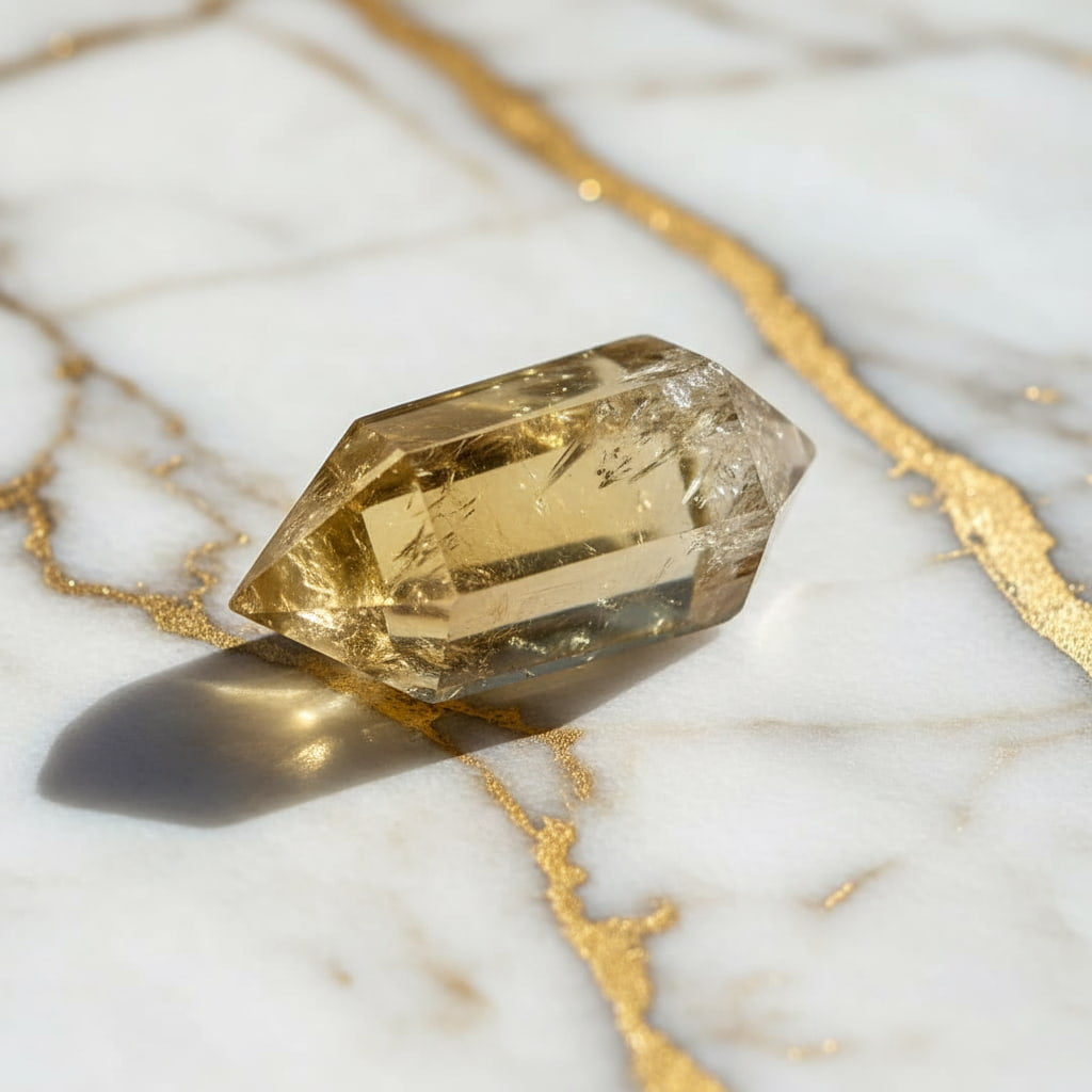 Citrin Doppelender – Strahlendes Naturjuwel CrystalScents