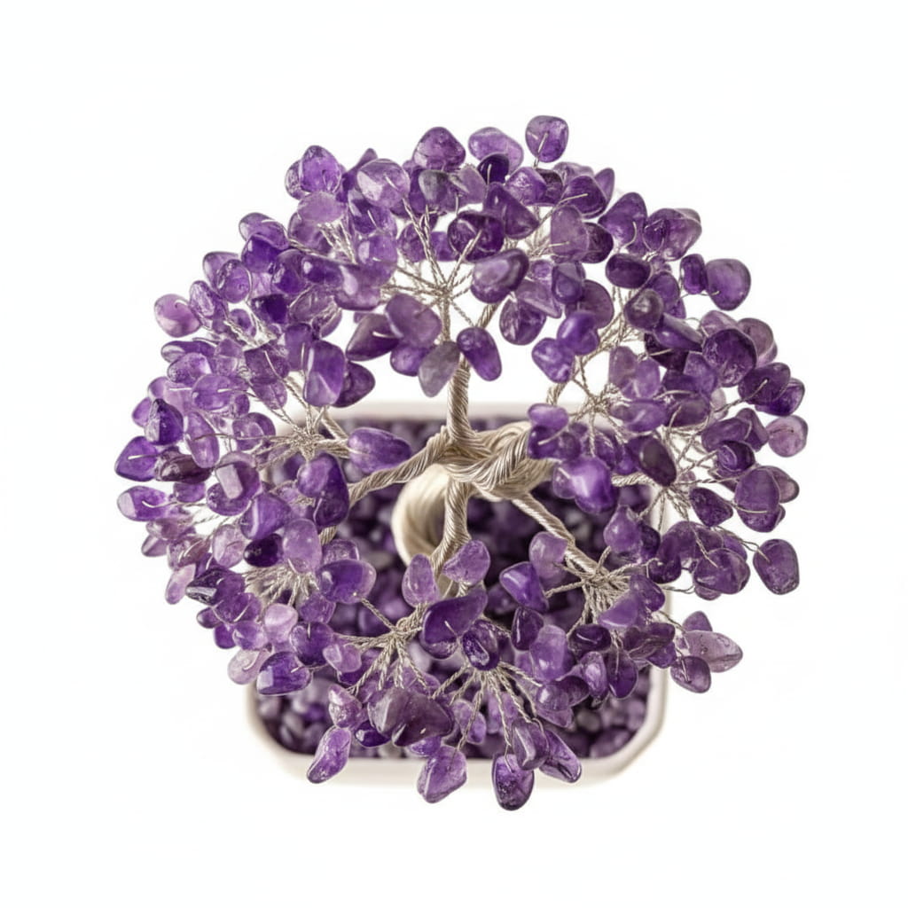 Amethyst Baum in Keramik – Harmonie & Balance CrystalScents