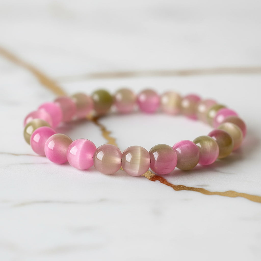 Katzenauge Kugelarmband - Sanfte Energie