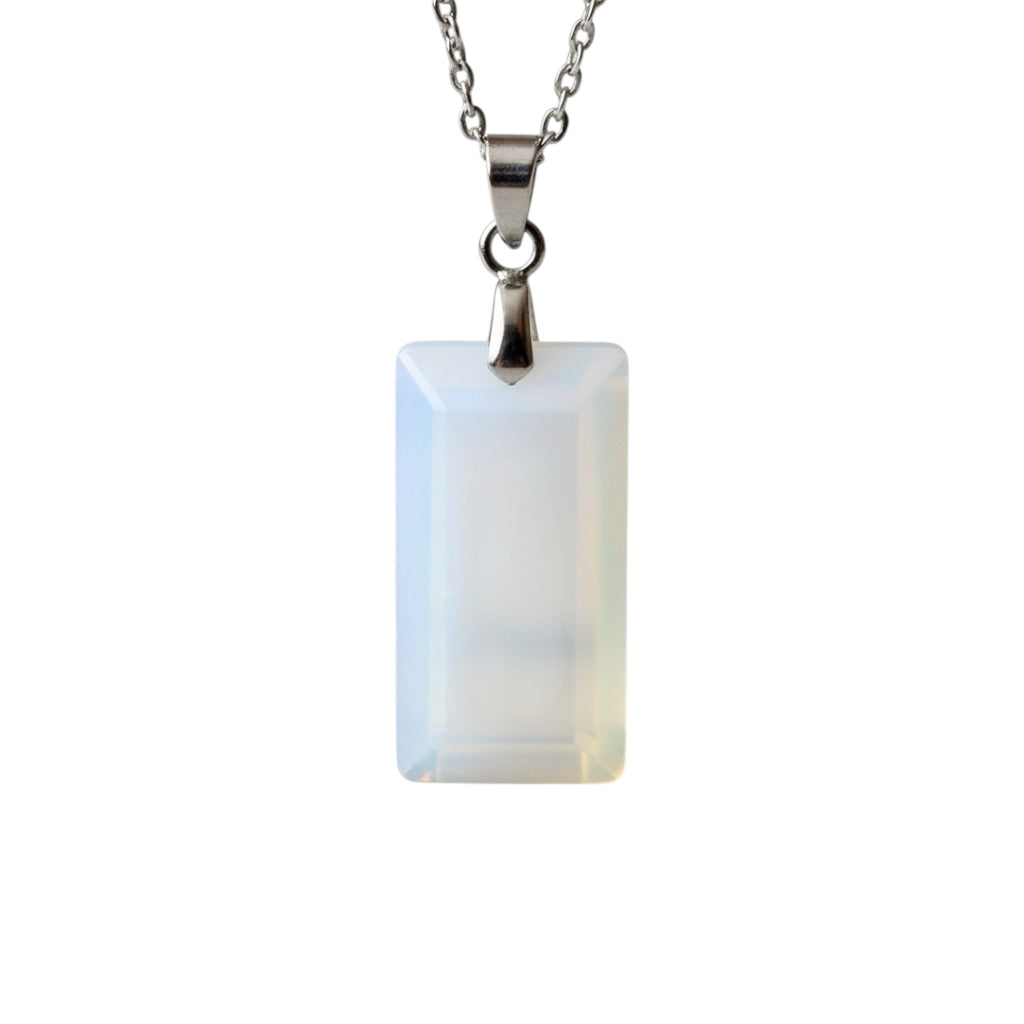 Opalit Halskette - Geschliffener Anhänger CrystalScents