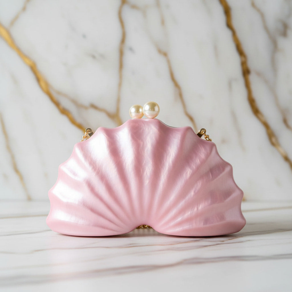 Clutch – Perlmutt in elegantem Rosa CrystalScents