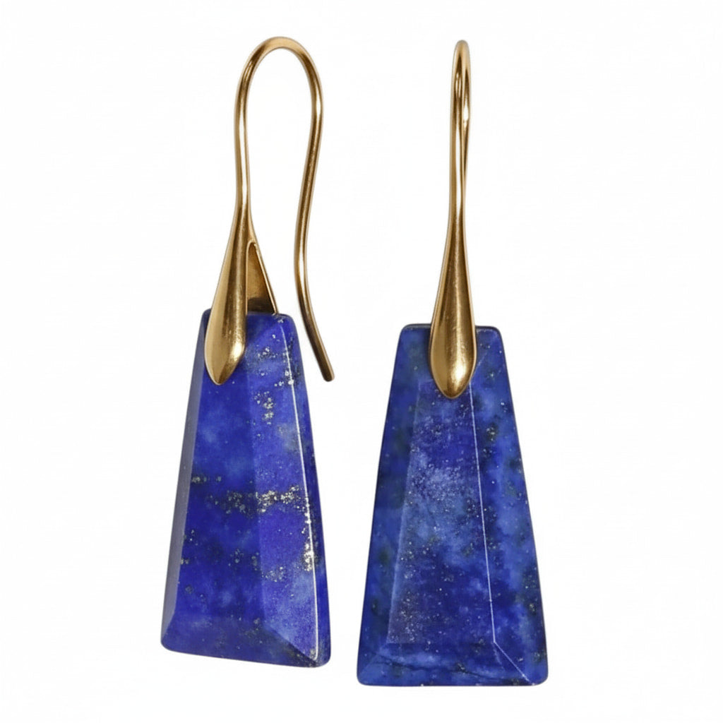 Lapislazuli Ohrringe - Eleganz & Ausstrahlung CrystalScents