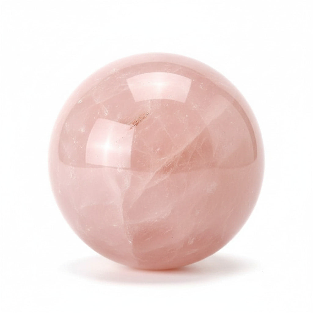 Rosenquarz Kugel – Friedvolle Energie CrystalScents