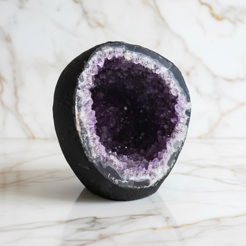 Sehr große Amethystdruse – Dekoratives Zentrum 9,95 kg CrystalScents
