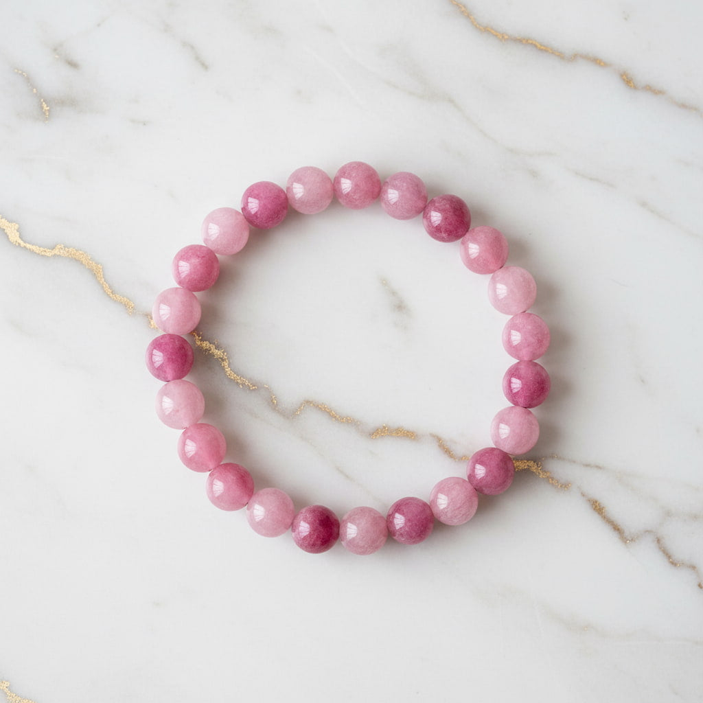 Kunzit Kugelarmband – Liebe & Ruhe CrystalScents