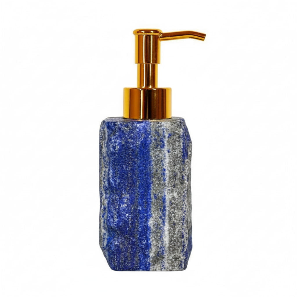 Lapislazuli Seifenspender – Harmonie & Glanz CrystalScents