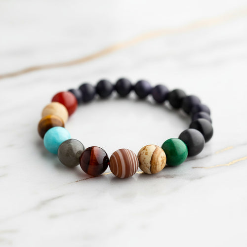 Sonnensystem Kugelarmband - Natur & Astrologie vereint