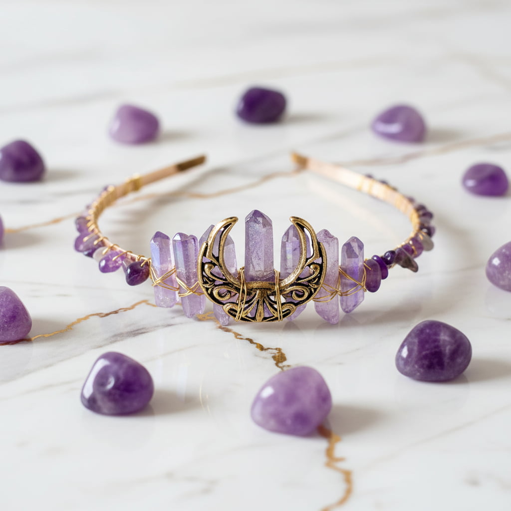 Amethyst Tiara – Eleganz & Stil für besondere Anlässe CrystalScents
