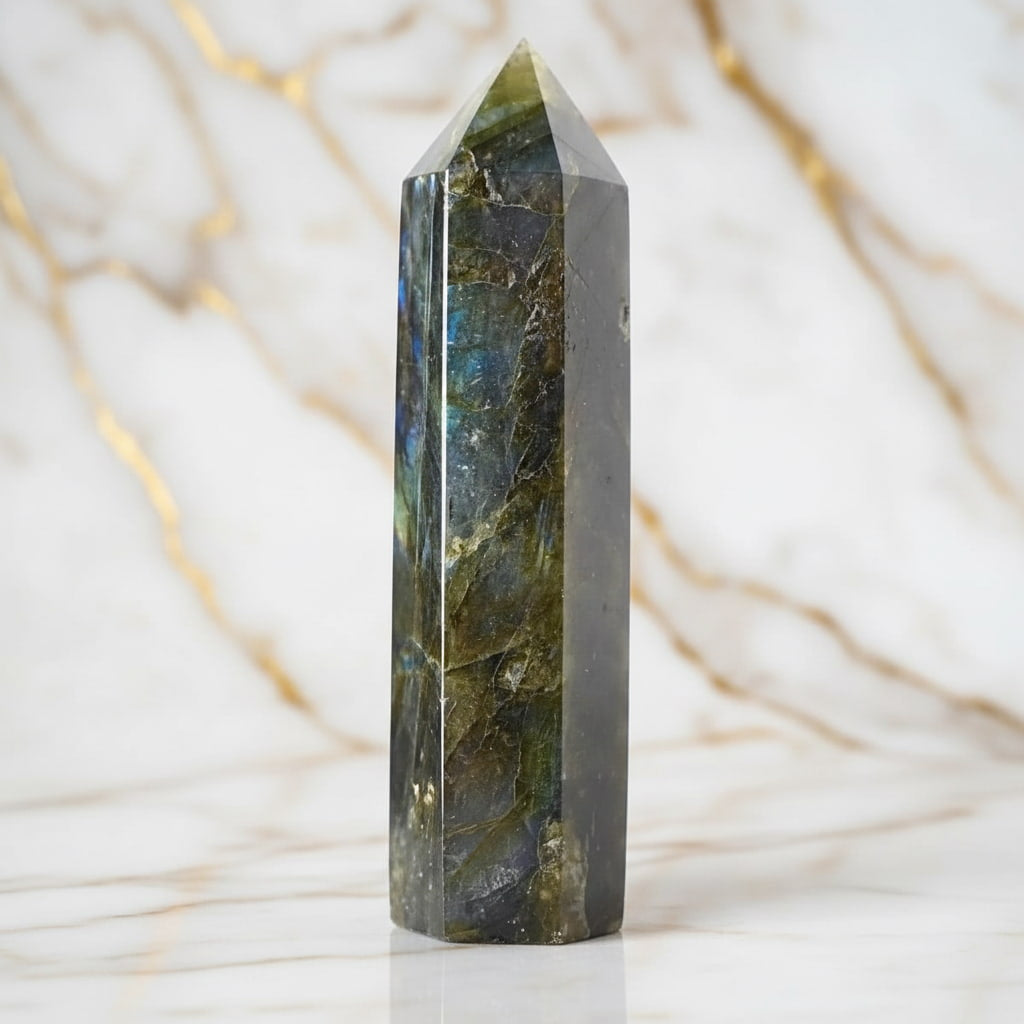 Labradorit Obelisk – Inspiration & Ruhe JETZT entdecken CrystalScents