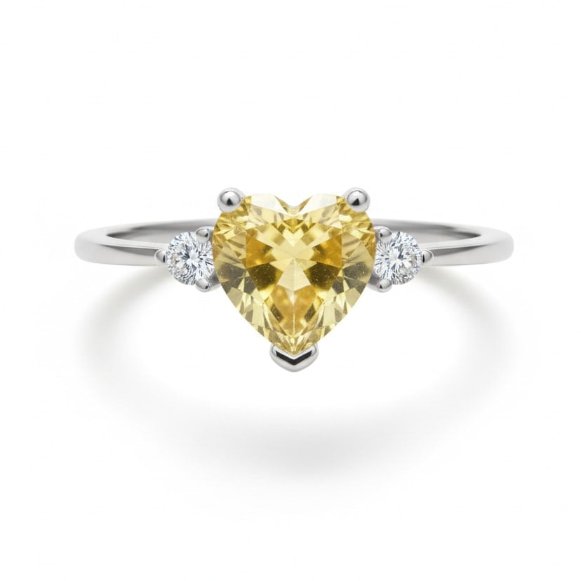 Citrin Ring - Strahlendes Herz CrystalScents
