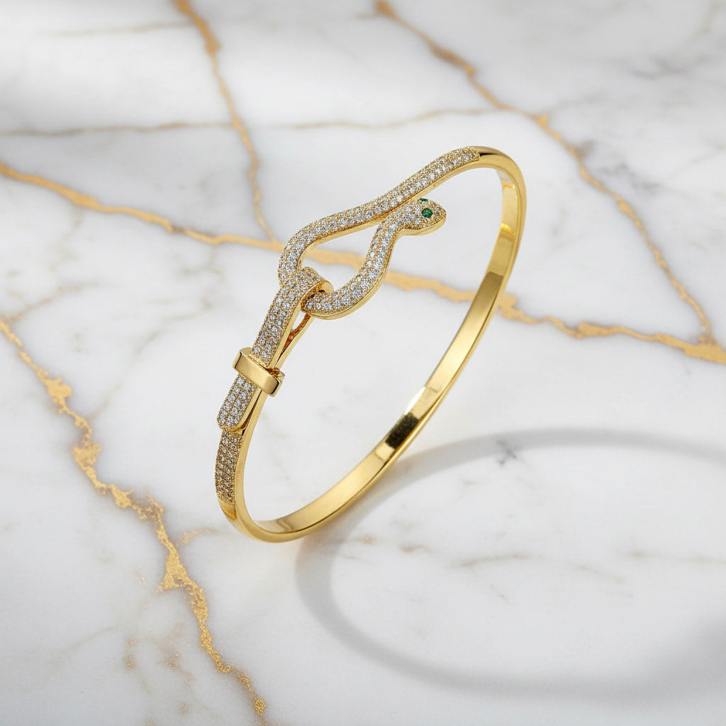 Armband Gold – Stilvolle Schlangen Form CrystalScents