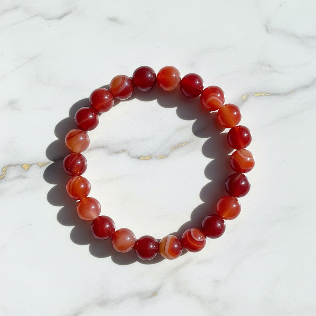 Karneol Kugelarmband – Lebensfreude & innere Stärke CrystalScents