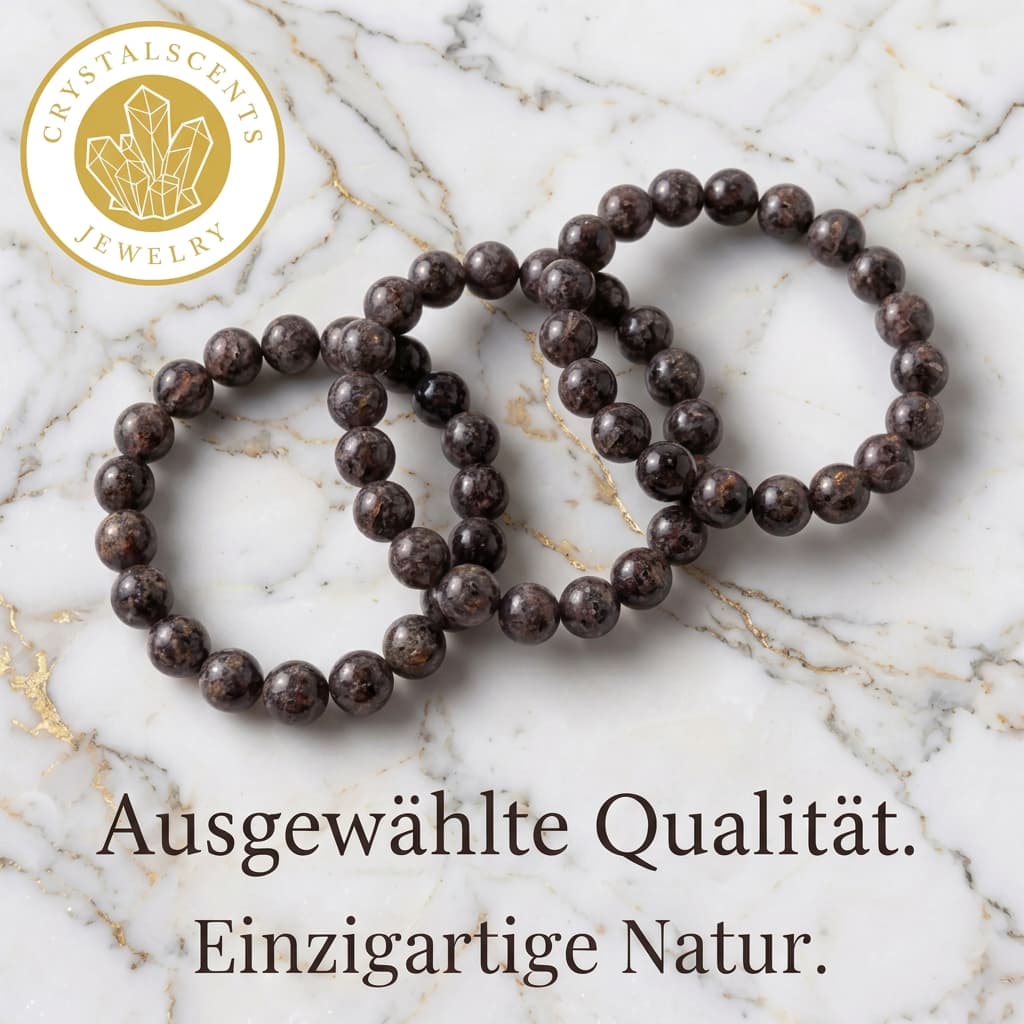 Flammenstein Yooperlite Kugelarmband – Mystisches Leuchten