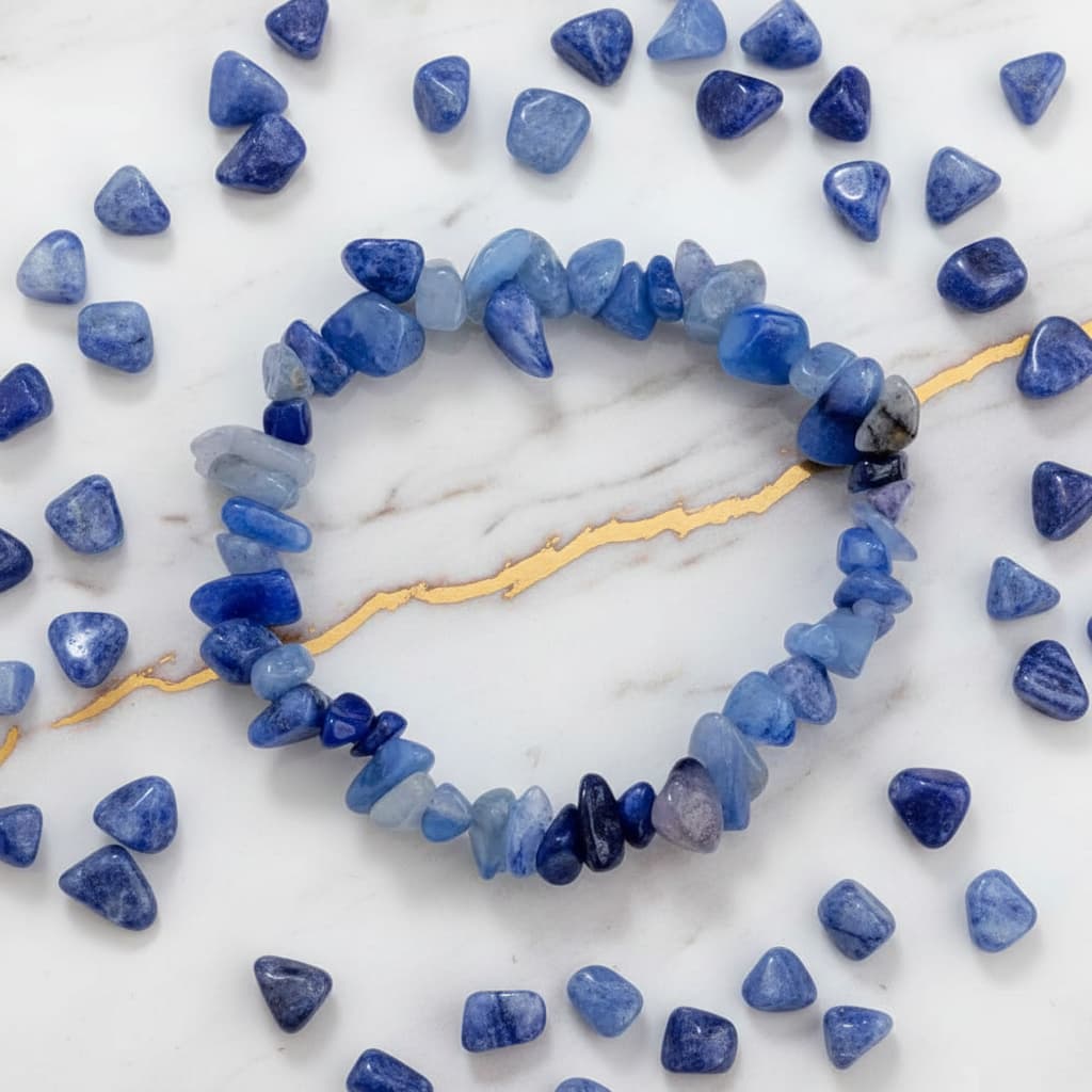 Sodalit Splitter Armband – Fokus & innere Ruhe JETZT sichern CrystalScents