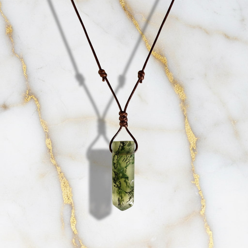 Moosachat Halskette - Gelassenheit & Gleichgewicht