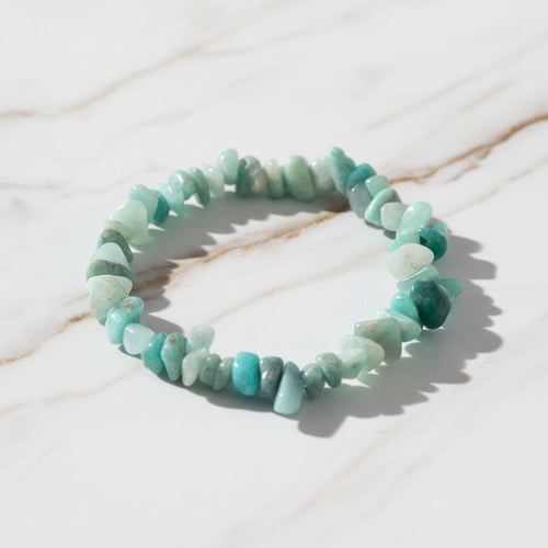 Amazonit Splitterarmband – Klarheit & Stärke CrystalScents