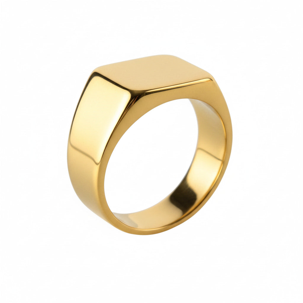 Ring in Gold – Quadratisches Schmuckstück CrystalScents