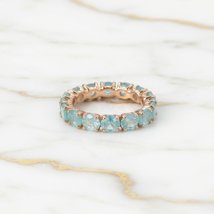 Ring – Funkelnder blauer Bandring CrystalScents
