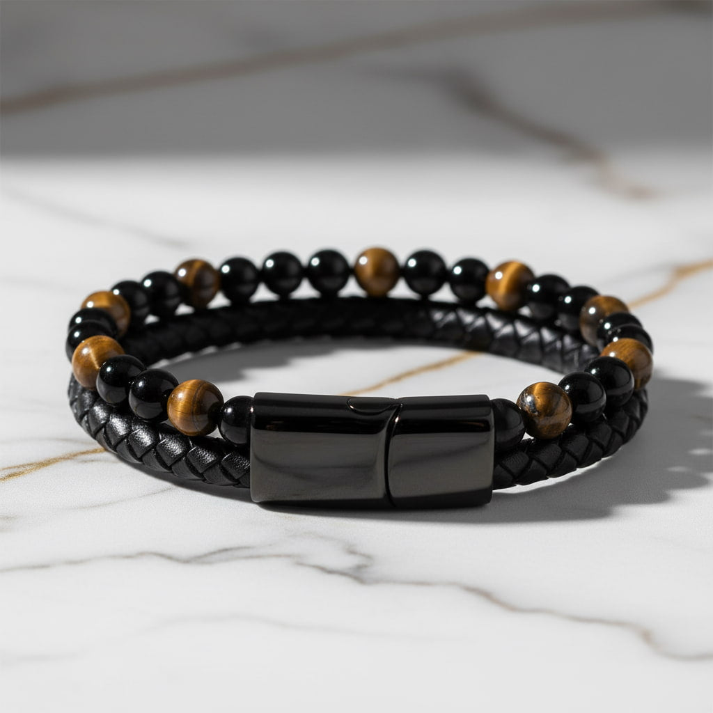 Tigerauge Armband - Magnetverschluss