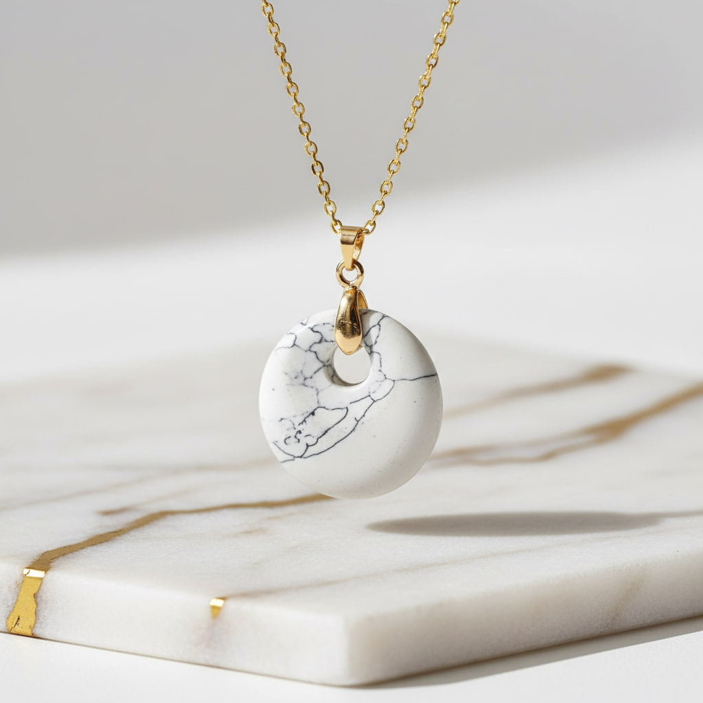 Howlit Halskette - Rundes Design CrystalScents
