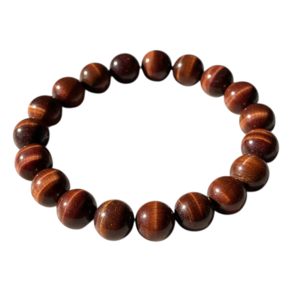Rotes Tigerauge Kugelarmband - Rote Magie CrystalScents