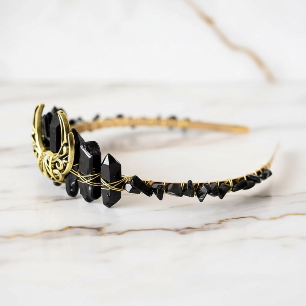 Obsidian Tiara - Eleganz & Mystik CrystalScents