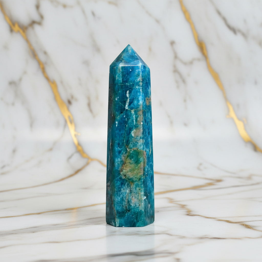 Apatit Obelisk – Stilvolles Kristallobjekt für Balance CrystalScents