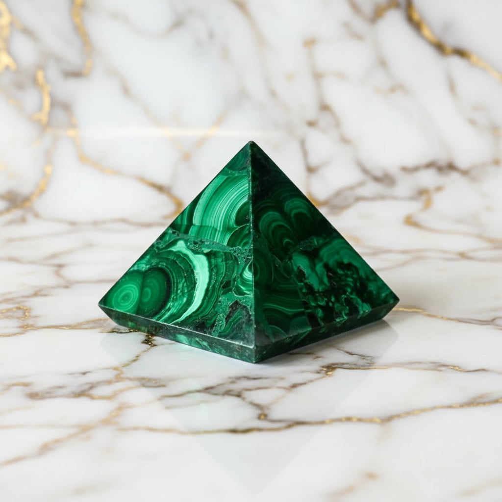 Malachit Pyramide – Harmonie & Wandel JETZT sichern CrystalScents