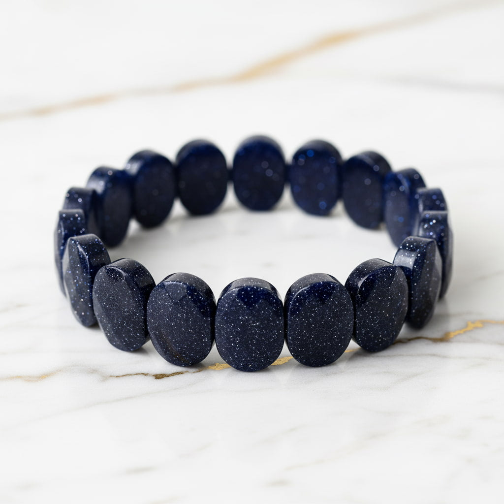 Blaufluss Armband – Facettiertes Funkeln